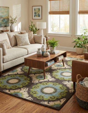 5' 1 x 8' Luna Wool Rug