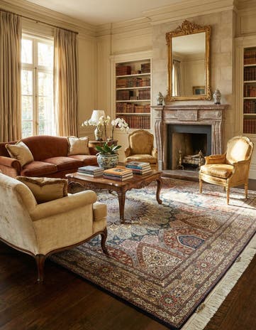 6' 5 x 10' 1 Hand Knotted Tabriz Persian Rug