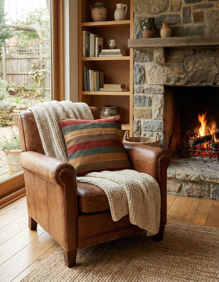 Detail image of 2' 5 x 2' 5  Hand Woven Pillow Wool Square Rug