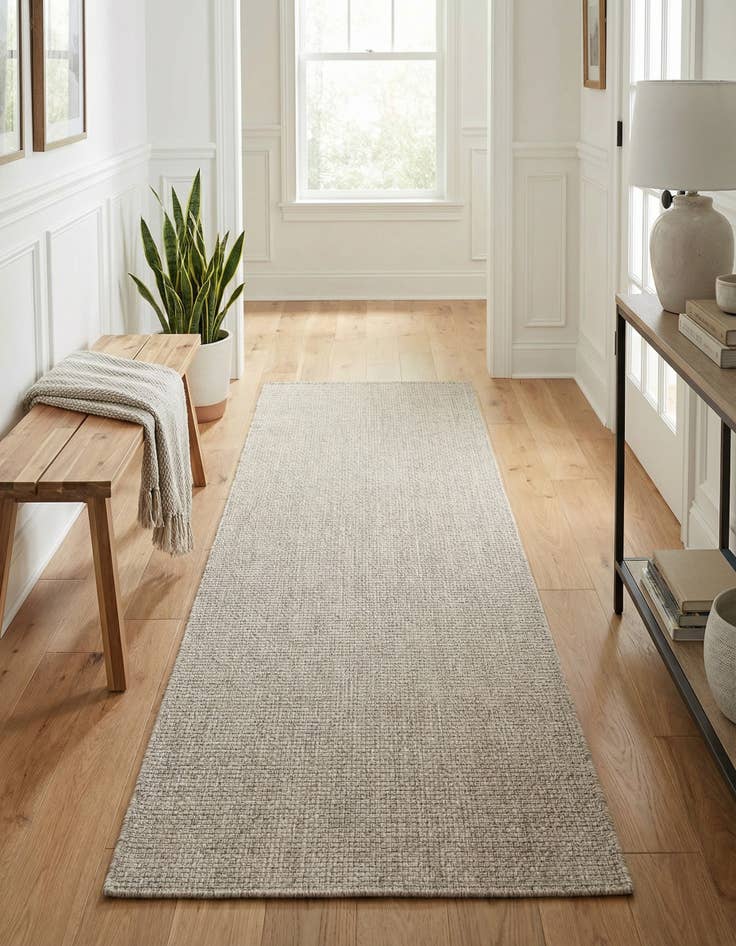 Detail image of 2' 7 x 10'  Washable Solid Indoor / Outdoor Runner Rug