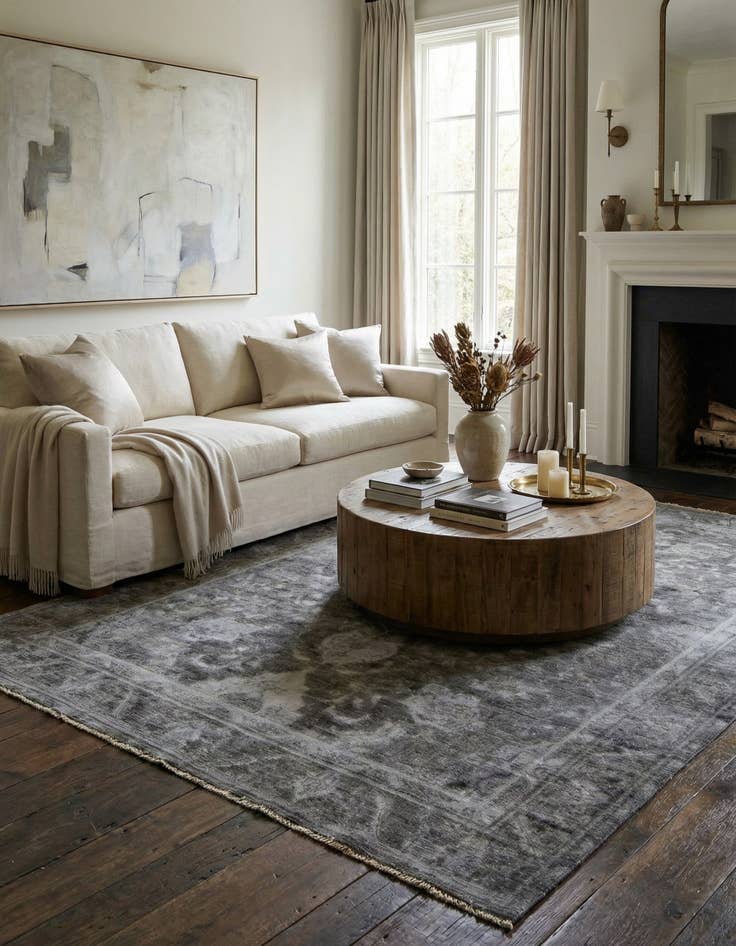 Detail image of 8' x 11' 3  Hand Knotted Ultra Vintage Persian Wool Rug