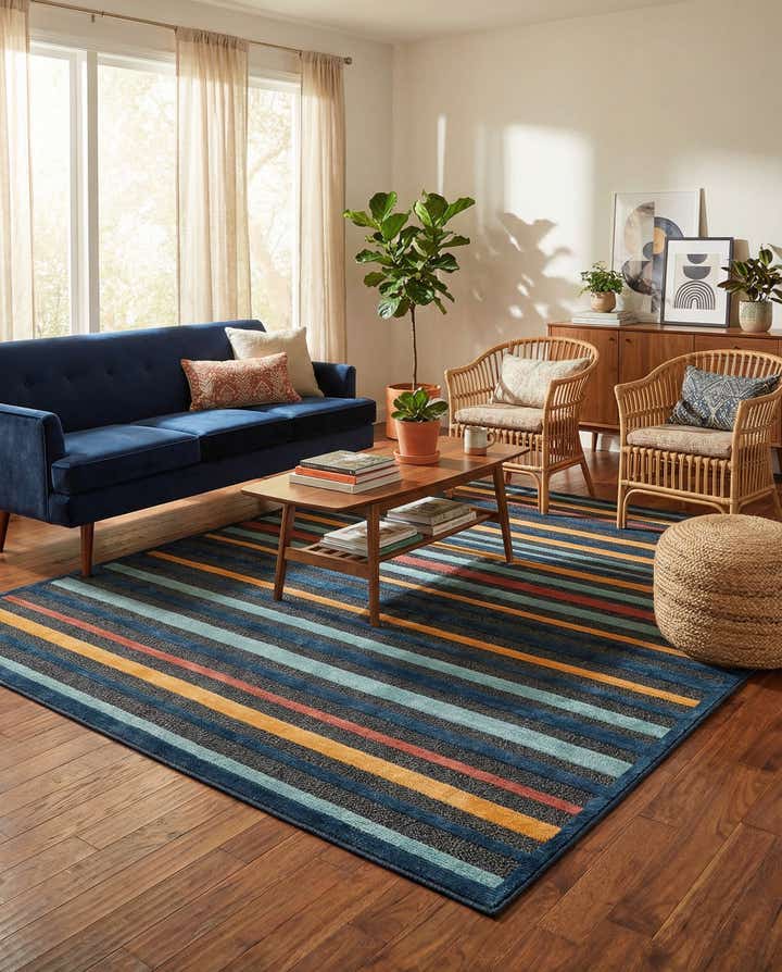 7' 10 x 7' 10 Easy-Clean Belize Indoor / Outdoor Square Rug