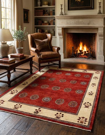 5' 3 x 7' 1 Luribaft Wool Rug