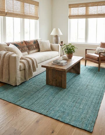 10' x 14' 1 Handmade Braided Jute Rug