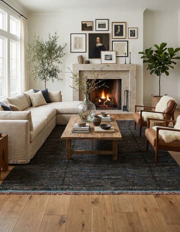 7' 7 x 10' 3 Hand Knotted Moroccan Wool Rug
