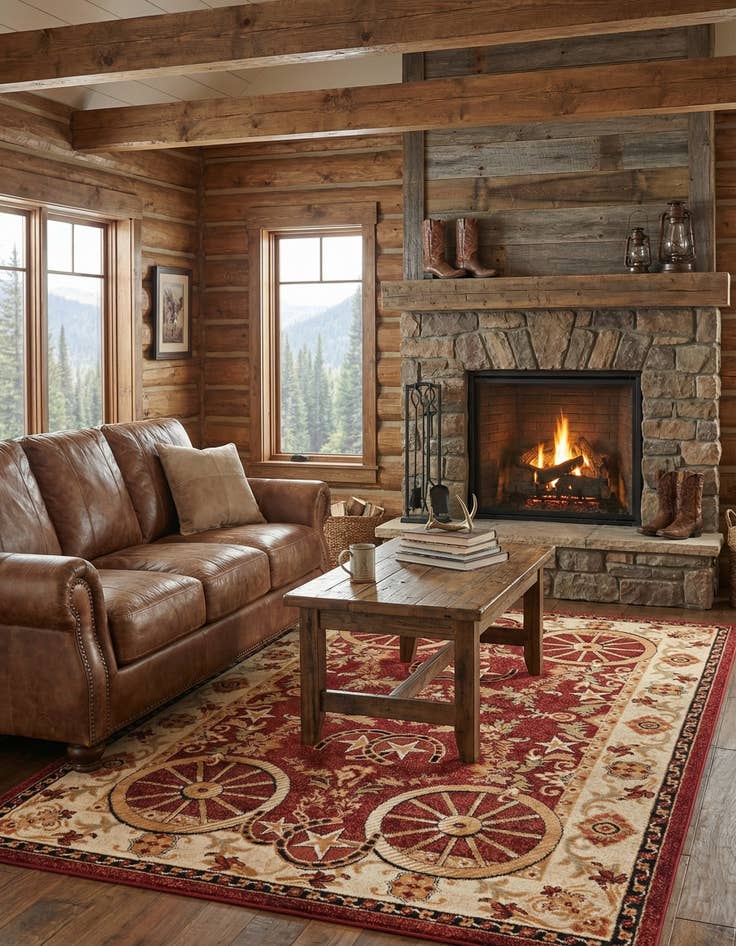 Detail image of  6' x 9' Pioneer Rug