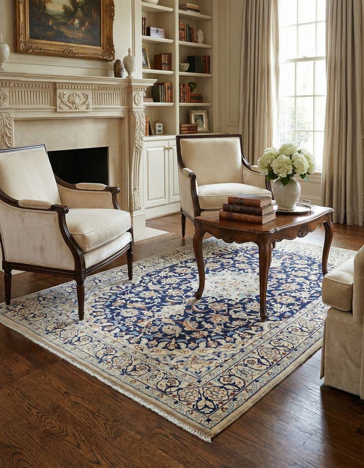 Detail image of 4' 2 x 6' 9 Nain Rug