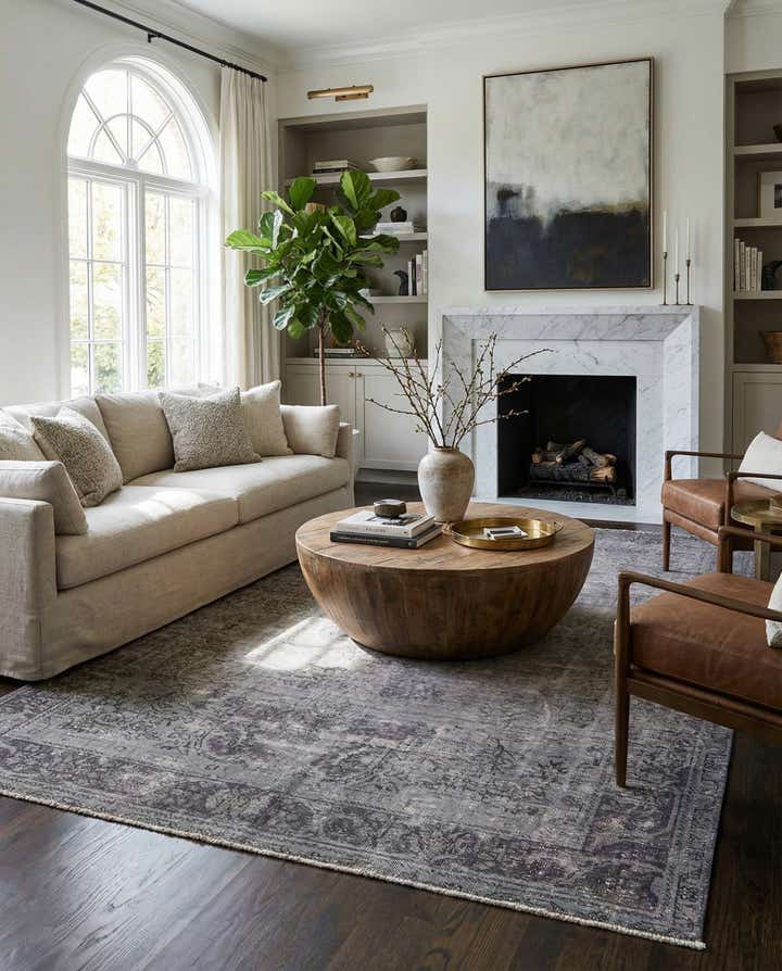 6' 4 x 9' 7 Hand Knotted Ultra Vintage Persian Wool Rug