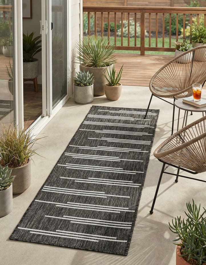 2' x 5' 3 Easy-Clean Modern Indoor / Outdoor...