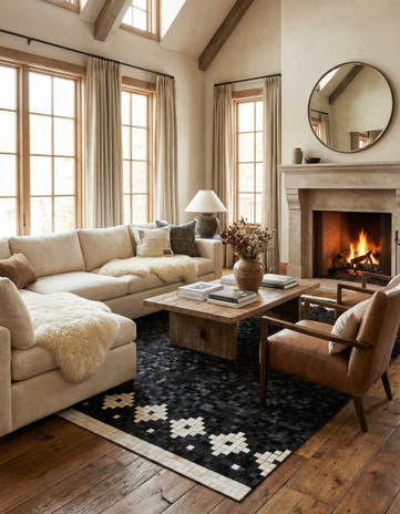 8' 2 x 9' 11 Cowhide Stocks Rug