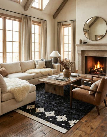 8' 2 x 9' 11 Cowhide Stocks Rug