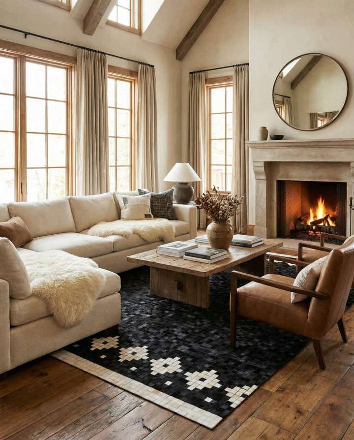 8' 2 x 9' 11 Cowhide Stocks Rug