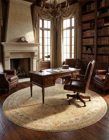 9' 6 x 9' 6 Kaizar Wool Round Rug