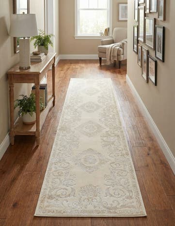 Ivory Finsbury Runner Rug
