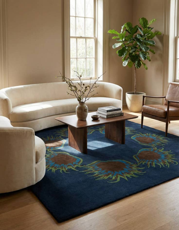 Detail image of 7' 6 x 7' 7 Luna Square Rug