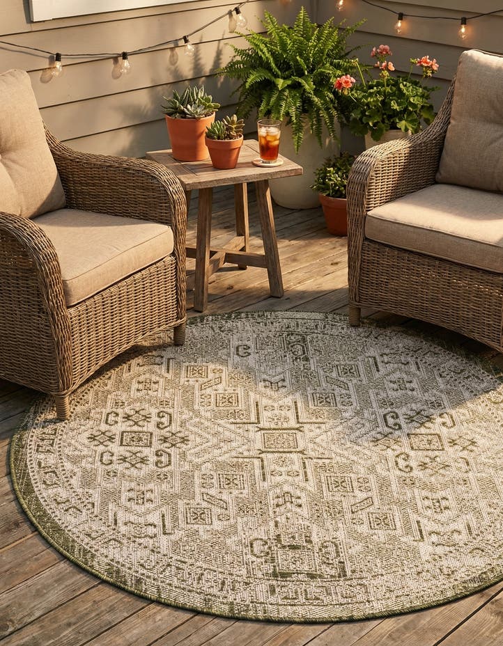 4' x 4' Easy-Clean Aztec Indoor / Outdoor ...