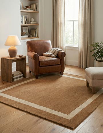 5' 1 x 5' 1 Jill Zarin Border Wool Square Rug