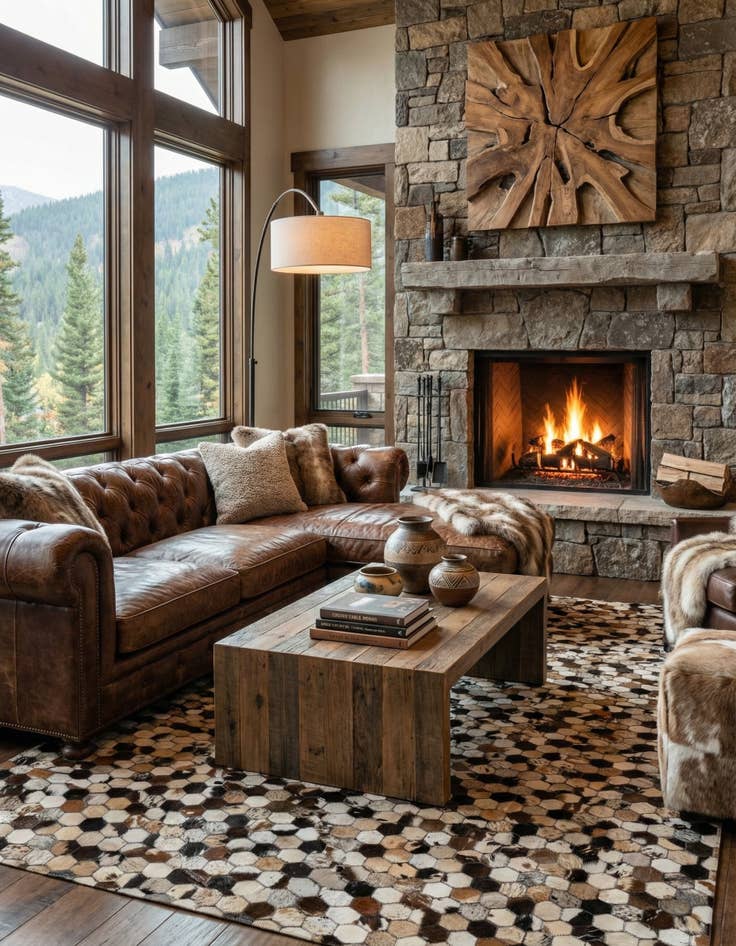 Detail image of  5' x 7' 10 Cowhide - Patchwork Rug