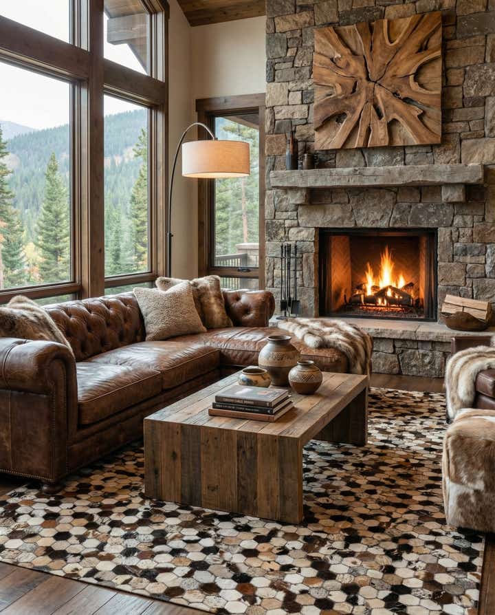 5' x 7' 10 Cowhide - Patchwork Rug