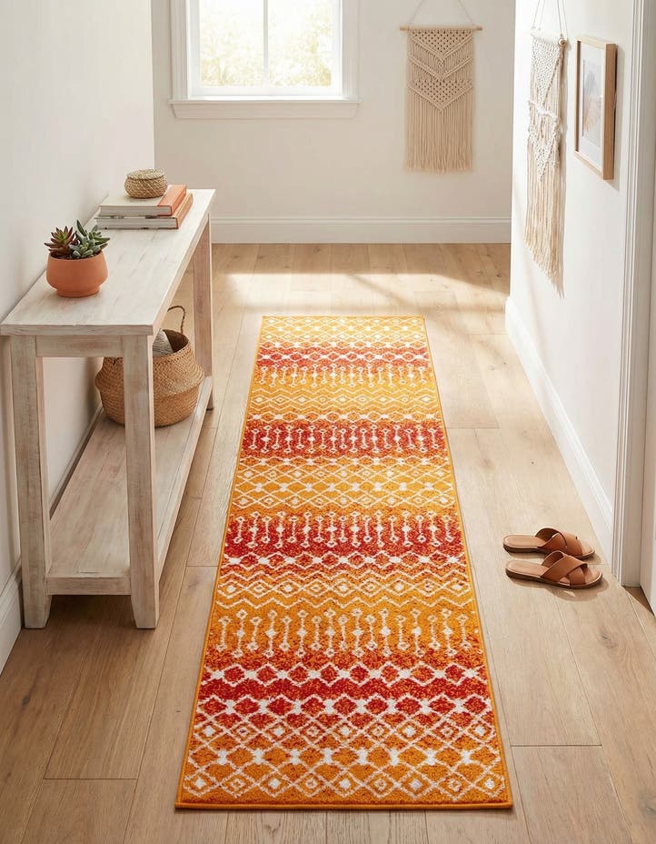 2' 7 x 10' Moroccan Trellis Runner...