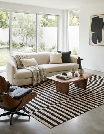 8' 4 x 9' 8 Hand Woven Kilim Modern Wool Rug