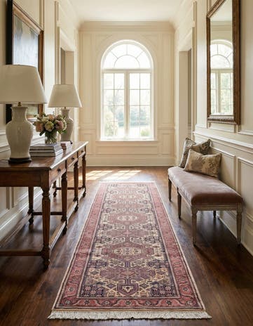 3' 1 x 9' 7 Hand Knotted Jaipur Wool Runner Rug