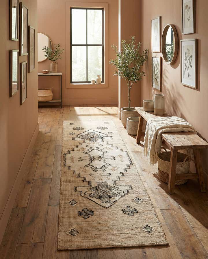 2' x 8' Hand Woven Kala Handwoven Jute Runner Rug