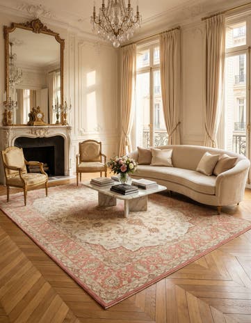 5' 3 x 8' Ghom Silk Rug