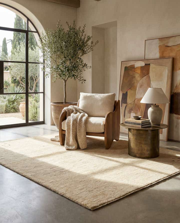 5' 1 x 6' 2 Hand Knotted Gabbeh Shouli Persian Wool Rug
