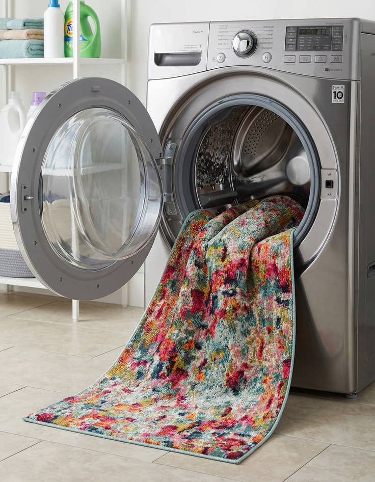 Detail image of  2' 7 x 10'  Washable Theia Runner Rug