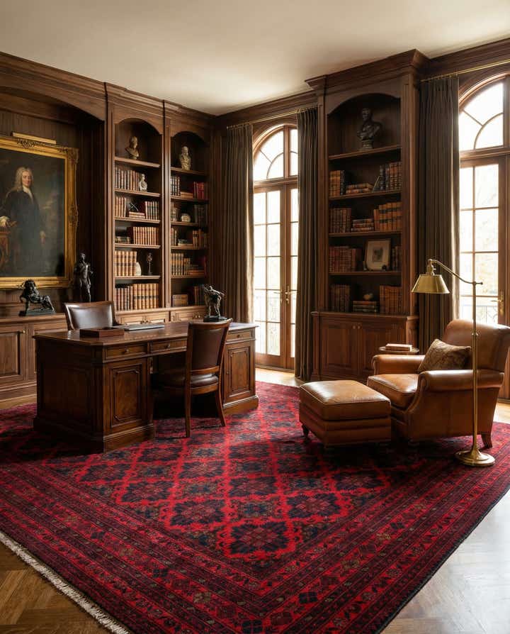 6' 6 x 9' 10 Hand Knotted Khal Mohammadi Wool Rug