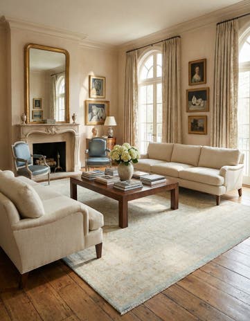 8' 2 x 9' 11 Hand Knotted Ziegler Rug