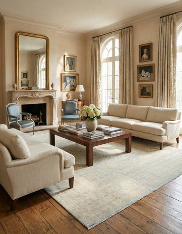 8' 2 x 9' 11 Hand Knotted Ziegler Rug