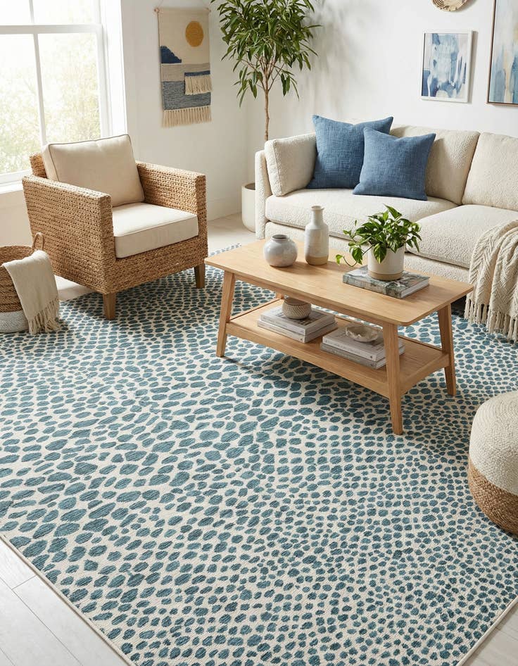 Detail image of 10' 8 x 10' 8 Easy-Clean Jill Zarin Cape Town Indoor / Outdoor Square Rug