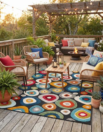 5' x 7' Easy-Clean Casablanca Indoor / Outdoor Rug