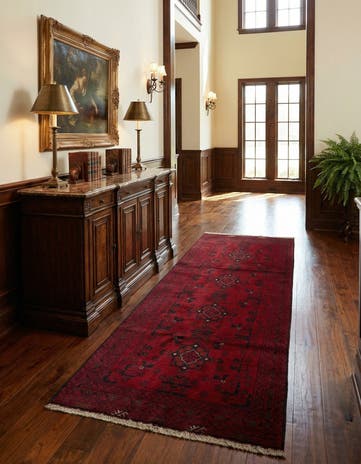 2' 10 x 6' 4 Hand Knotted Khal Mohammadi Wool Runner Rug