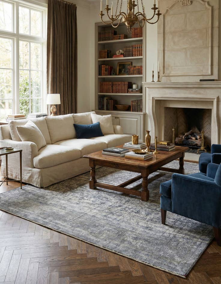 Detail image of 9' 8 x 12' 9 Vintage Royal Wool Rug