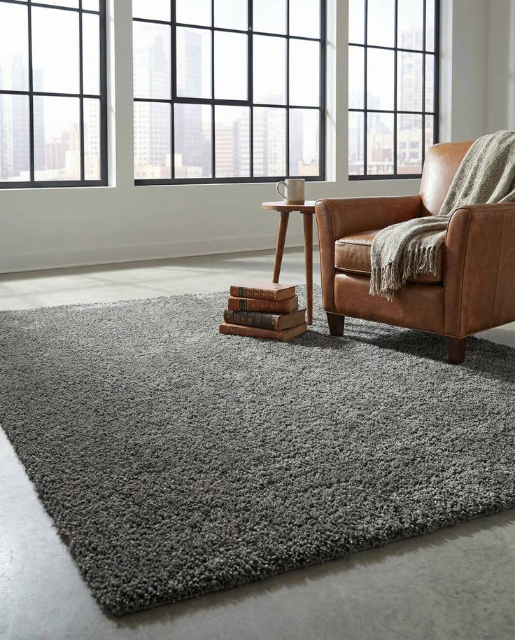 Detail image of 8' x 10' Soft Solid Shag Rug