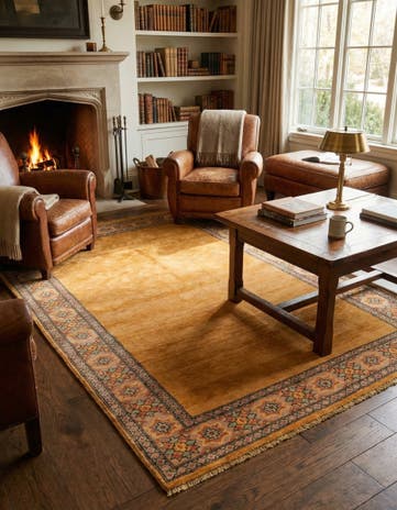 4' 2 x 6' Hand Knotted Peshawar Ziegler Rug