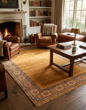 4' 2 x 6' Hand Knotted Peshawar Ziegler Rug