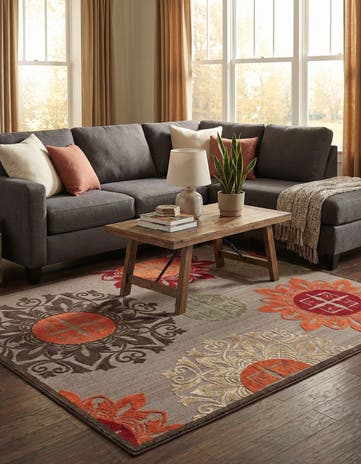 8' x 10' Easy-Clean Modern Indoor / Outdoor Rug