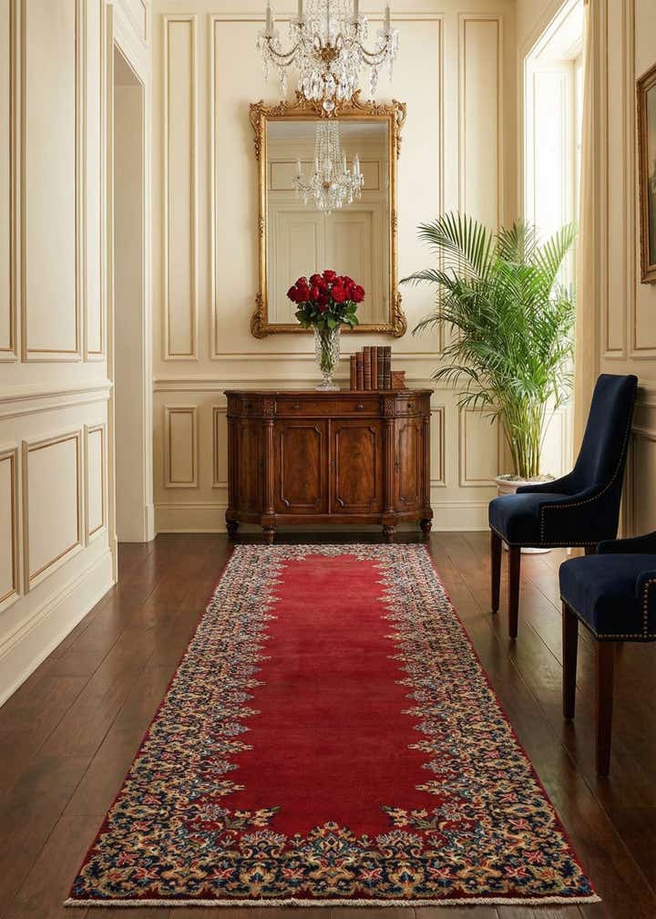3' 3 x 12' 10 Kerman Wool Runner Rug