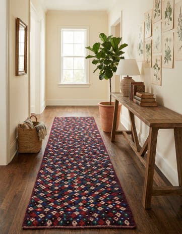 2' 10 x 10' 3 Hand Knotted Balouch Wool Runner Rug