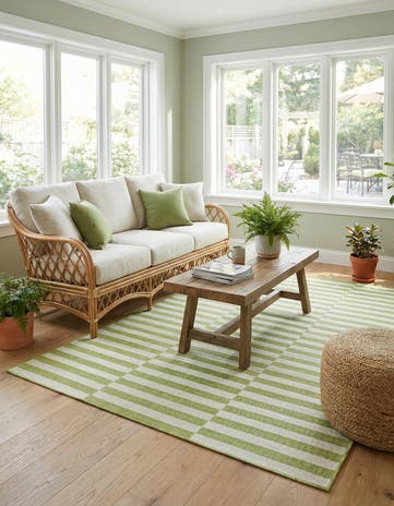 7' x 10' Easy-Clean Ribbon Indoor / Outdoor Rug