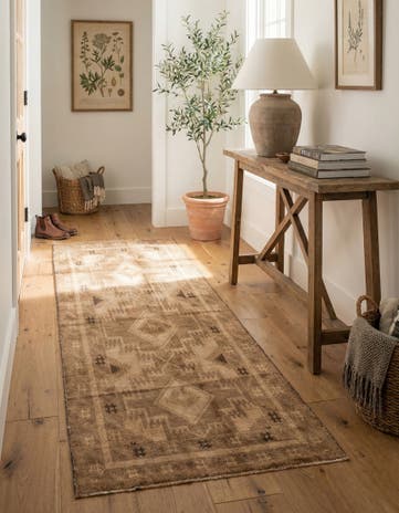 3' 5 x 6' 6 Hand Knotted Ultra Vintage Persian Wool Rug