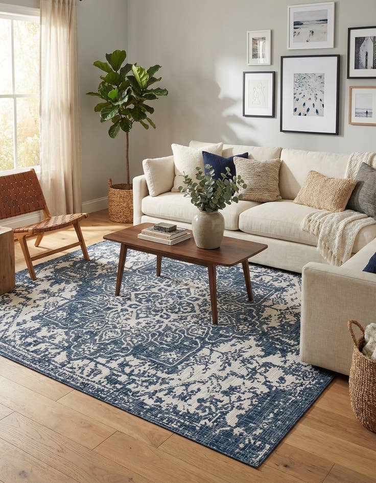 Detail image of 7' 10 x 10' Easy-Clean Jill Zarin Dubai Indoor / Outdoor Rug