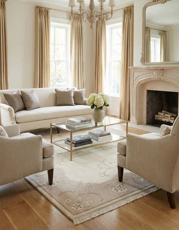 5' 1 x 6' 4 Hand Knotted Darya Wool Rug