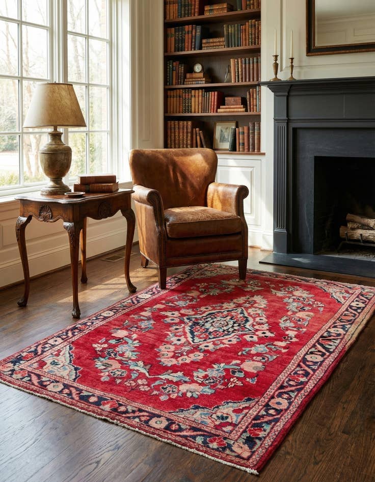Detail image of 4' 3 x 6' 7 Liliyan Wool Rug