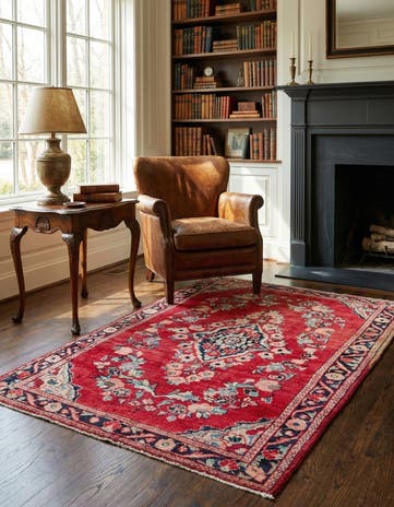 4' 3 x 6' 7 Liliyan Wool Rug