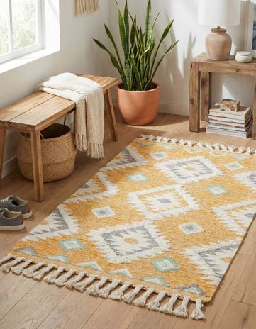 4' 1 x 6' 1 Hand Woven Arizona Wool Rug